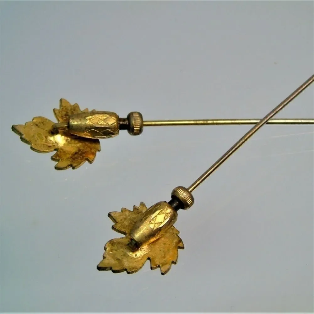 Canadian Maple Leaf Tie Sticks Hat Scarf Pins
